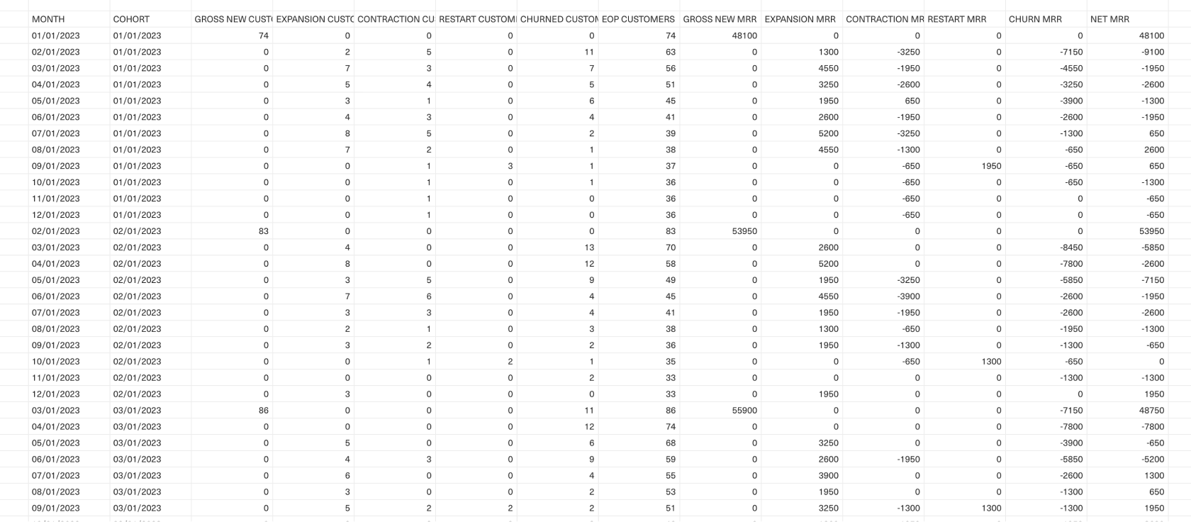 Raw dataset